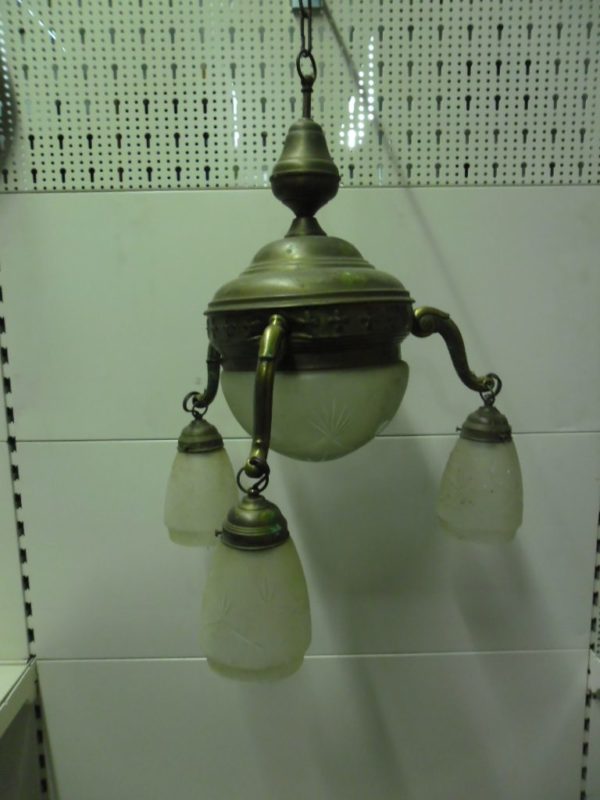 Zeer oude hanglamp uit de jaren 1920 / 1930