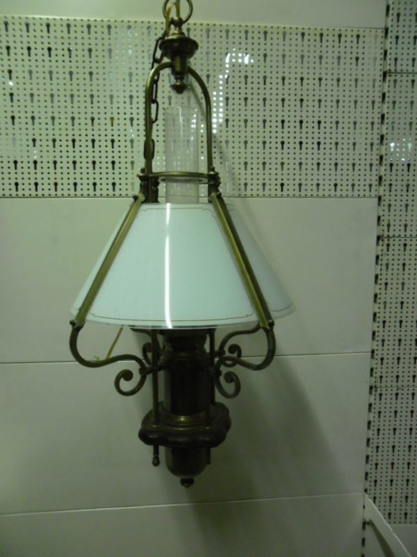 Zware koperen hanglamp