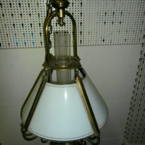 Zware koperen hanglamp