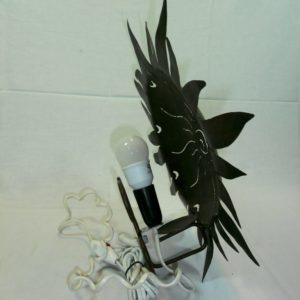 Wandlamp met model van de zon