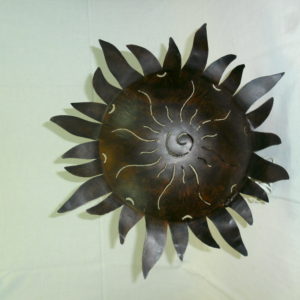 Wandlamp met model van de zon