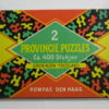 Oude school puzzel. 2 Provincie puzzel. Friesland