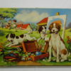 Leuke houten puzzel met honden.