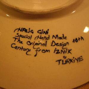 Turks aardewerk - Ronde wandbord