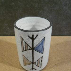 Vintage vaasje met Picasso achtige afbeelding