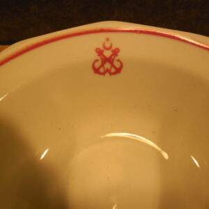 Istanbul porseleinen schaaltje met anker