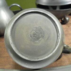 Tinnen thee service Meeuws en zoon