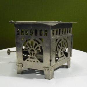 Tinnen thee kan met theelichtje made in HOLLAND