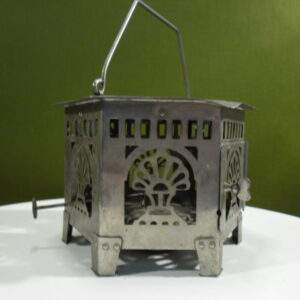 Tinnen thee kan met theelichtje made in HOLLAND