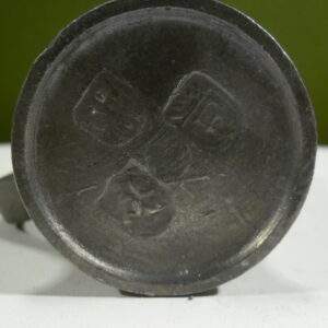 Tinnen maatbeker 0,5 deciliter