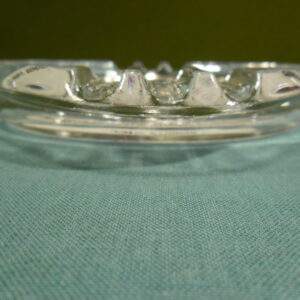 Glazen asbak NS en BD 22 Mei 1966