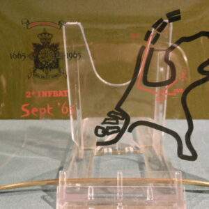 Glazen asbak Korps Mariniers