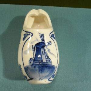 Asbak aardewerk klomp model Delfts blauw Holland