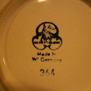 Asbak aardewerk made in west Germany