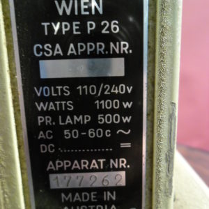 Eumig Wien projector 16 mm.Oude school projector