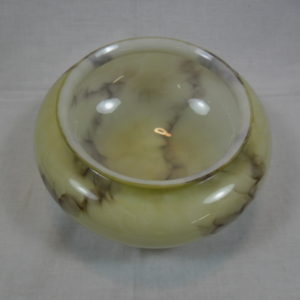 Oude glazen lampenbol