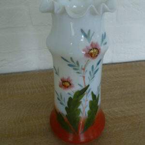 Kast vaas, beschilderd, schulprand