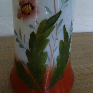 Kast vaas, beschilderd, schulprand