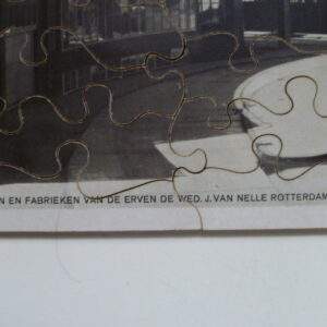 Oude puzzel, hout, kantoren en fabrieken van Nelle Rotterdam