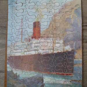 Oude puzzel hout 