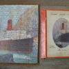 Oude puzzel hout "Cunard" stoomboot, compleet