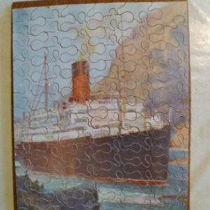 Oude puzzel hout 