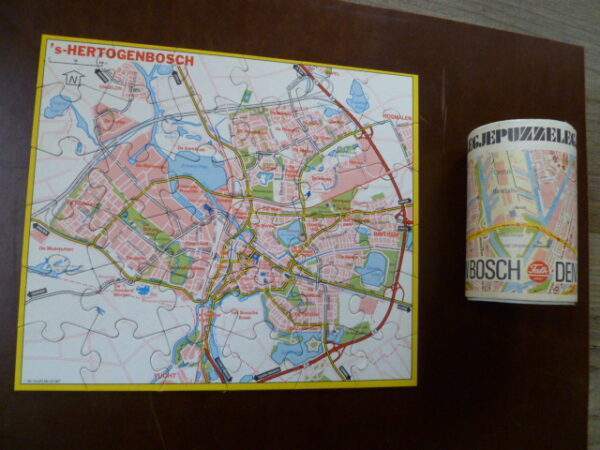 Oude puzzel, Falk, plattegrond 's Hertogenbosch