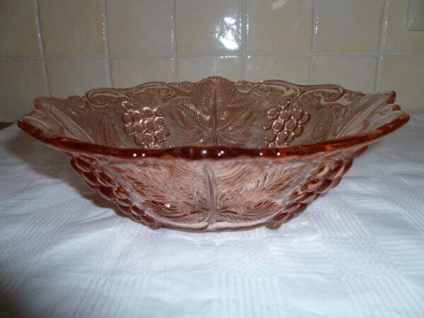 Schaal roze glas