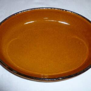 Aardewerk ovale schaal