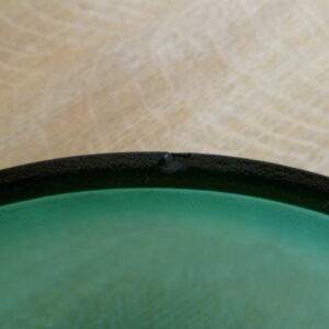 Groene glazen schaal