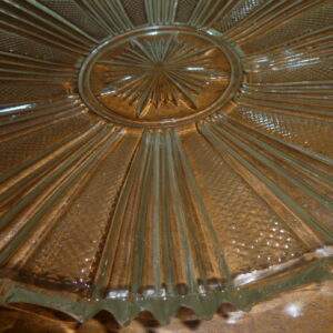 Glazen gebakstel met 10 schoteltjes