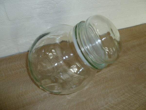 Glazen snoepcontainer, made in Belgium