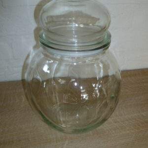 Glazen snoepcontainer, made in Belgium