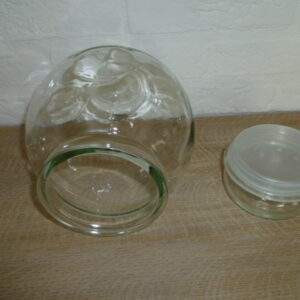 Glazen snoepcontainer, made in Belgium