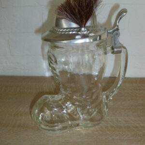 Glazen BMF bierstiefel, origineel, made in Germany