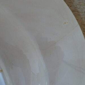 Diepe borden, blauw / groen bloemmotief, CBM made in Italy