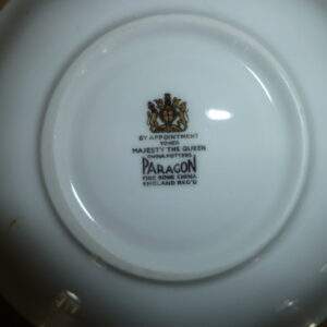 Kop en schotel, wit, Paracon, England