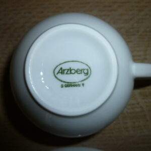 Kop en schotel, wit, Arzberg Germany
