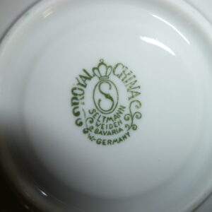 Kop en schotel, blauw bloemetje, Seltmann, Bavaria, Royal China