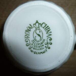 Kop en schotel, blauw bloemetje, Seltmann, Bavaria, Royal China