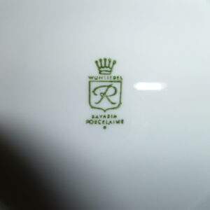 Kop en schotel, blauw bloemetje, Wunsiedel, Bavaria Porcelaine