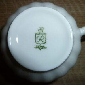 Kop en schotel, blauw bloemetje, Wunsiedel, Bavaria Porcelaine