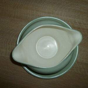 Regina Gouda Holland, sauskom op schotel, pastelgroen