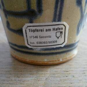 Sassnitz beker, Töpferei am Hafen