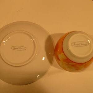 Kop en Schotel, France Versari roos oranje/rood