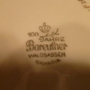 Bord, wilde bloemen, Bareuther Waldsassen Bavaria 100 Jahre