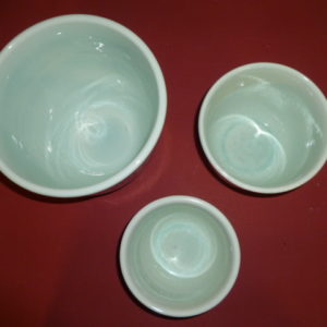 Set van 3 bloempotten Delfts Blauw