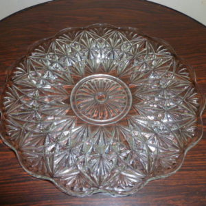 Glazen serveerschaal