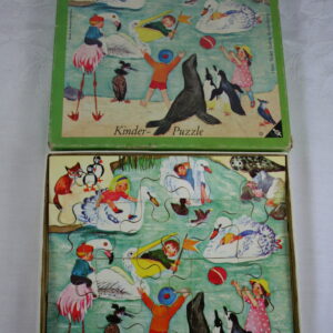 Alternative view of Houten kinder puzzel- Dieren met kinderen