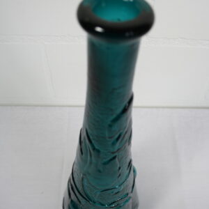 Alternative view of Sier fles met druiven reliëf  Blauw groenig